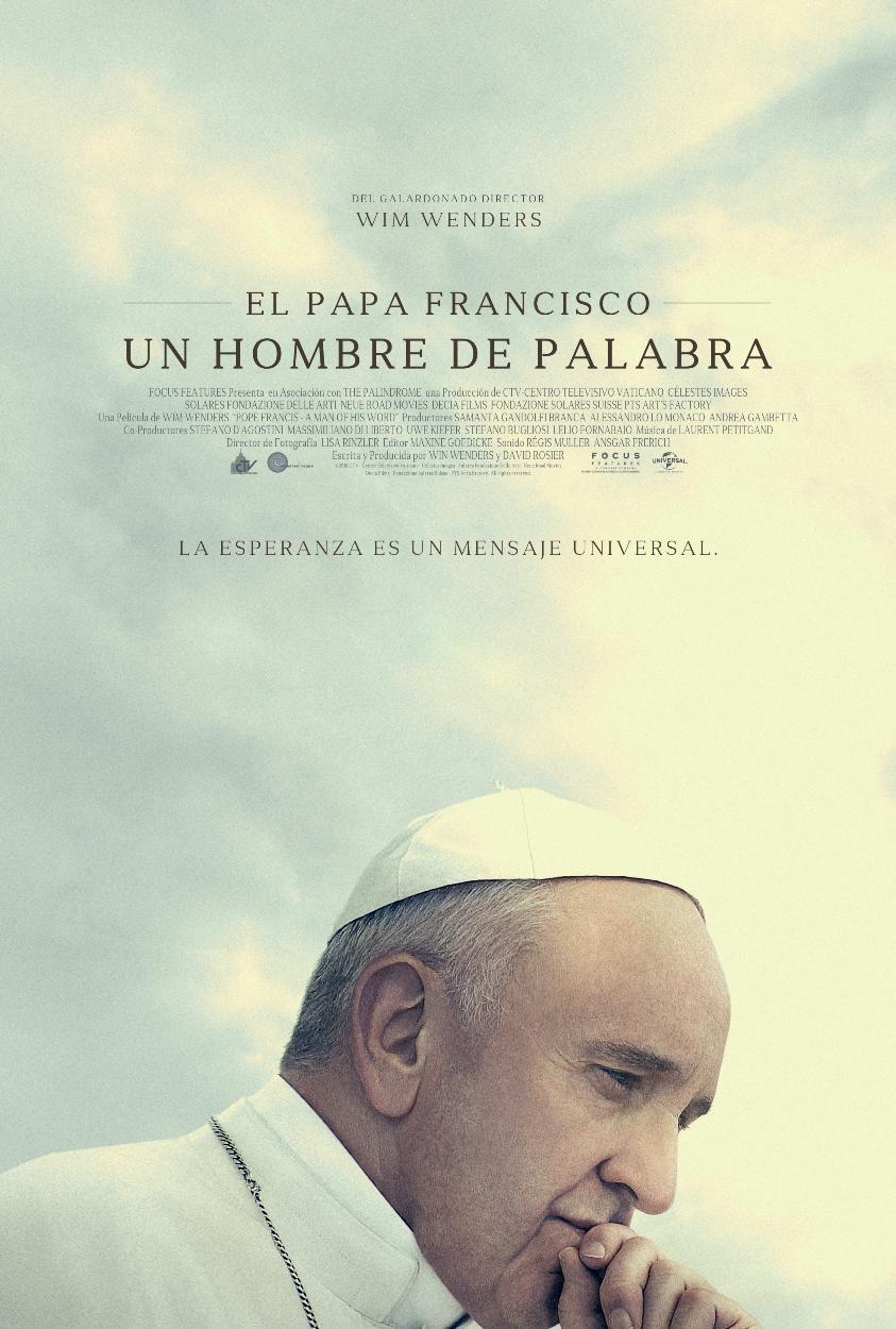 Cartel de El Papa Francisco. Un hombre de palabra