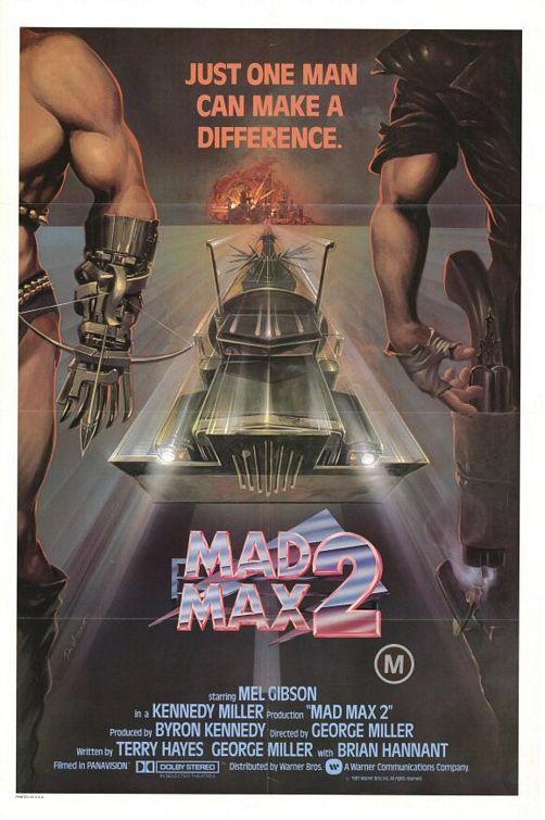 Cartel deMad Max 2, el guerrero de la carretera