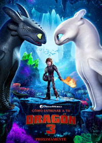 Cartel de Cómo entrenar a tu dragón 3
