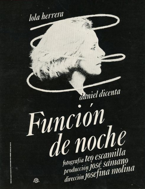 Cartel de Función de noche