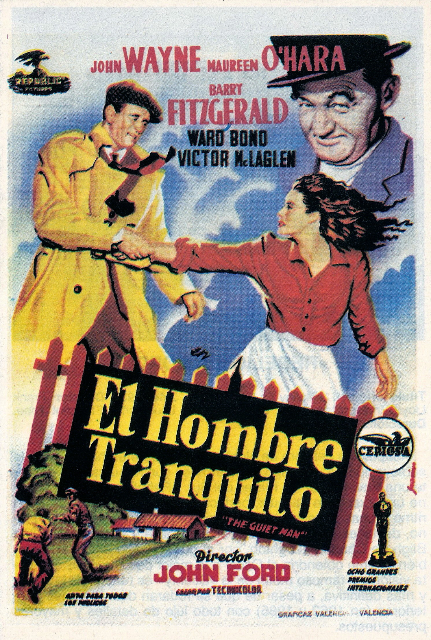 Cartel de El hombre tranquilo