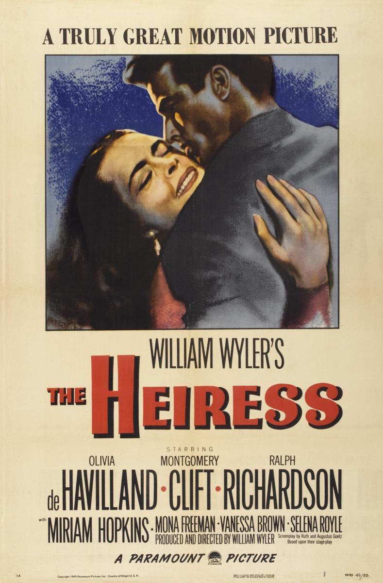 Cartel deLa heredera (1949)