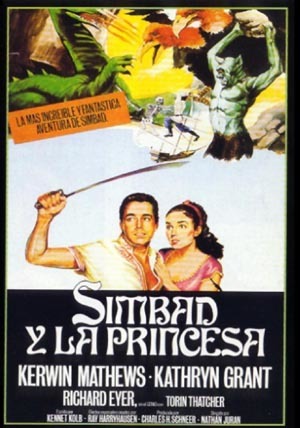 Cartel deSimbad y la princesa