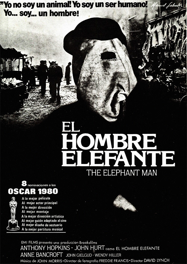 Cartel de El hombre elefante