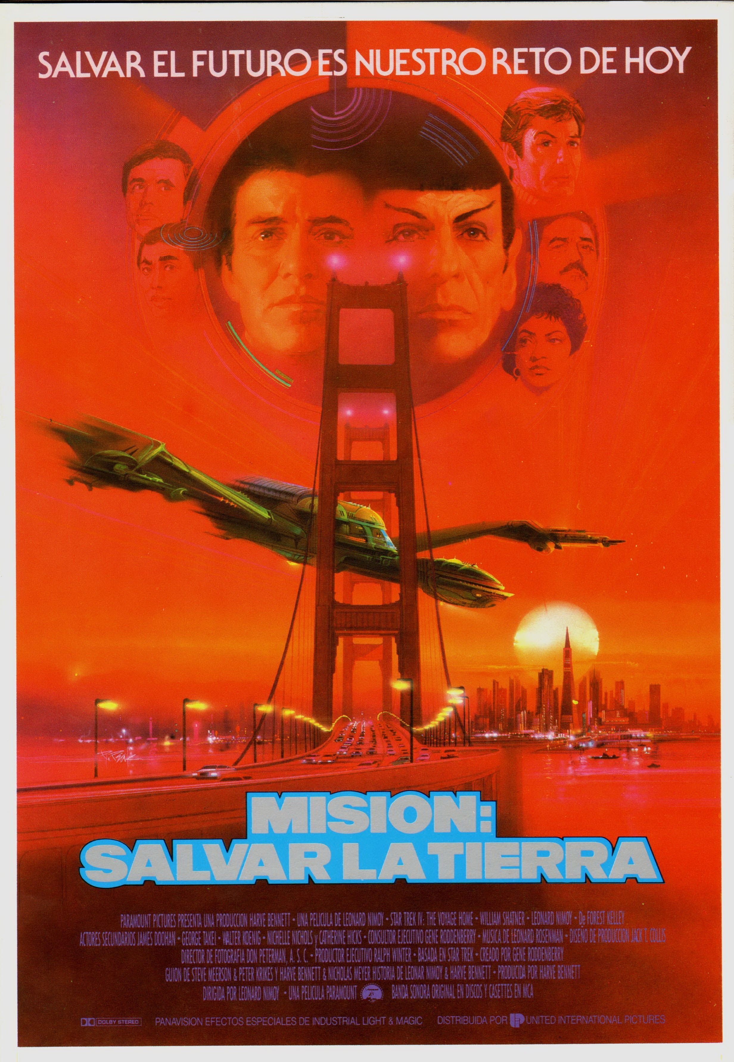 Cartel deStar Trek IV. Misión: salvar la Tierra