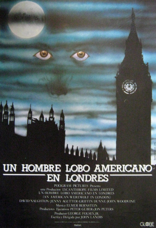 Cartel deUn hombre lobo americano en Londres