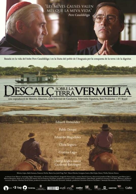 Cartel deDescalç sobre la terra vermella