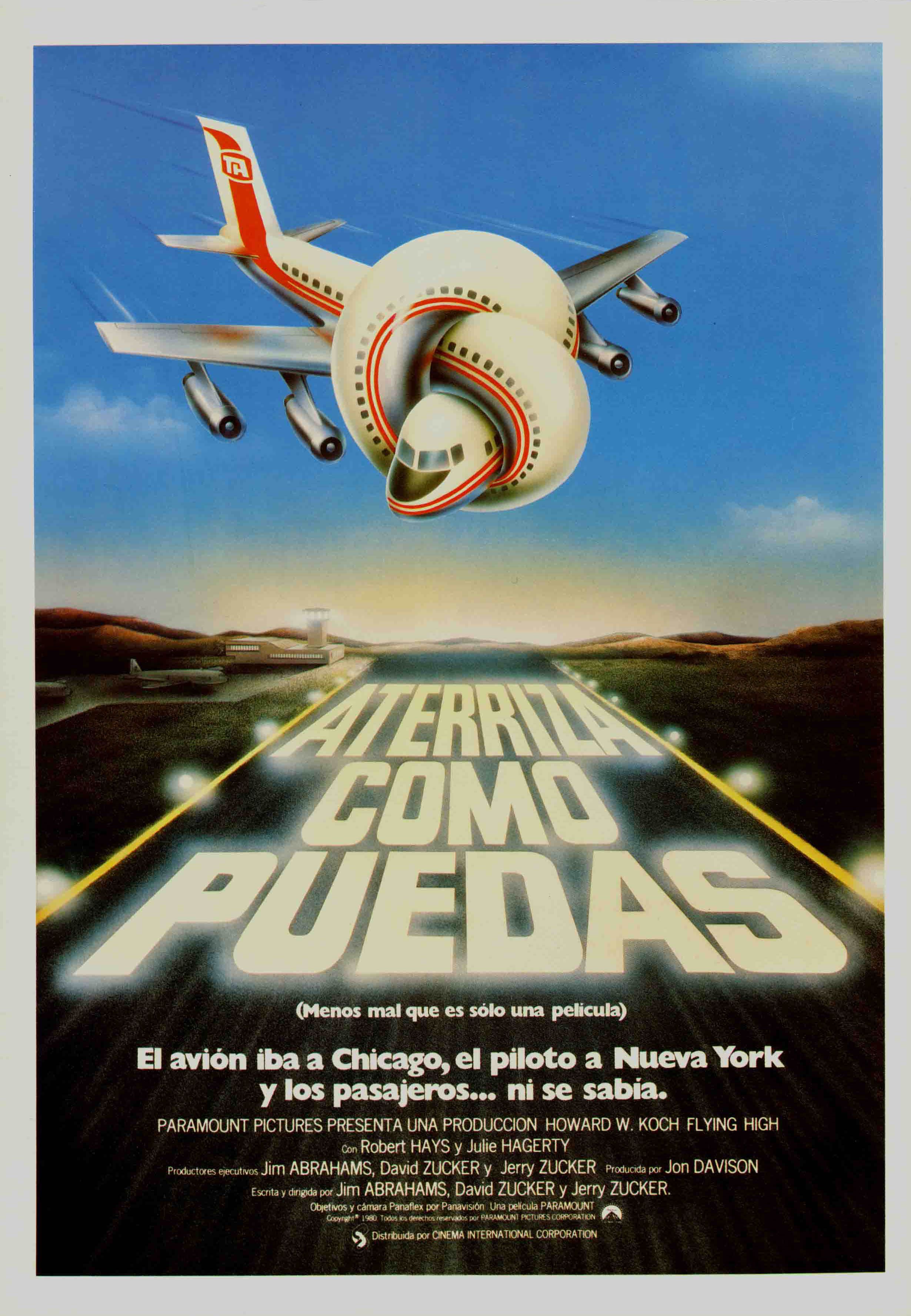 Cartel de Aterriza como puedas