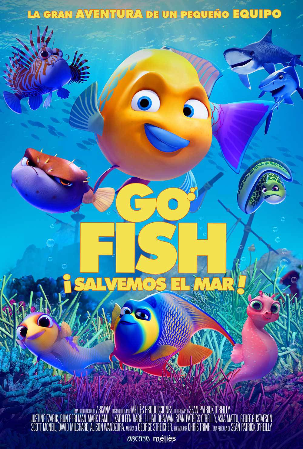 Cartel de Go Fish: ¡Salvemos el mar!