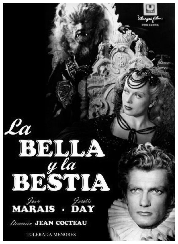 Cartel deLa bella y la bestia (1946)