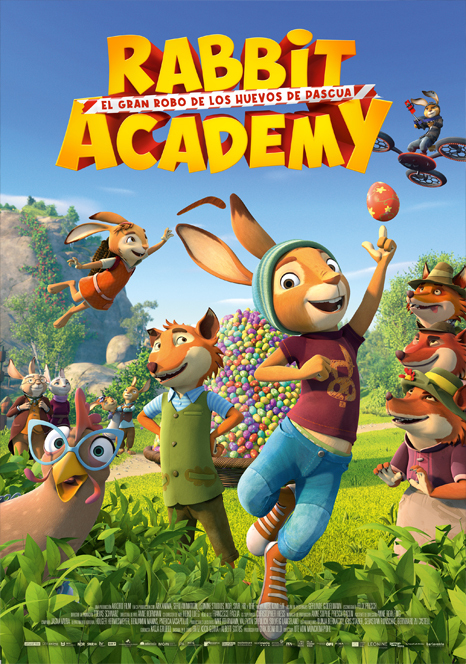 Cartel de Rabbit Academy: El gran robo de los huevos de Pascua