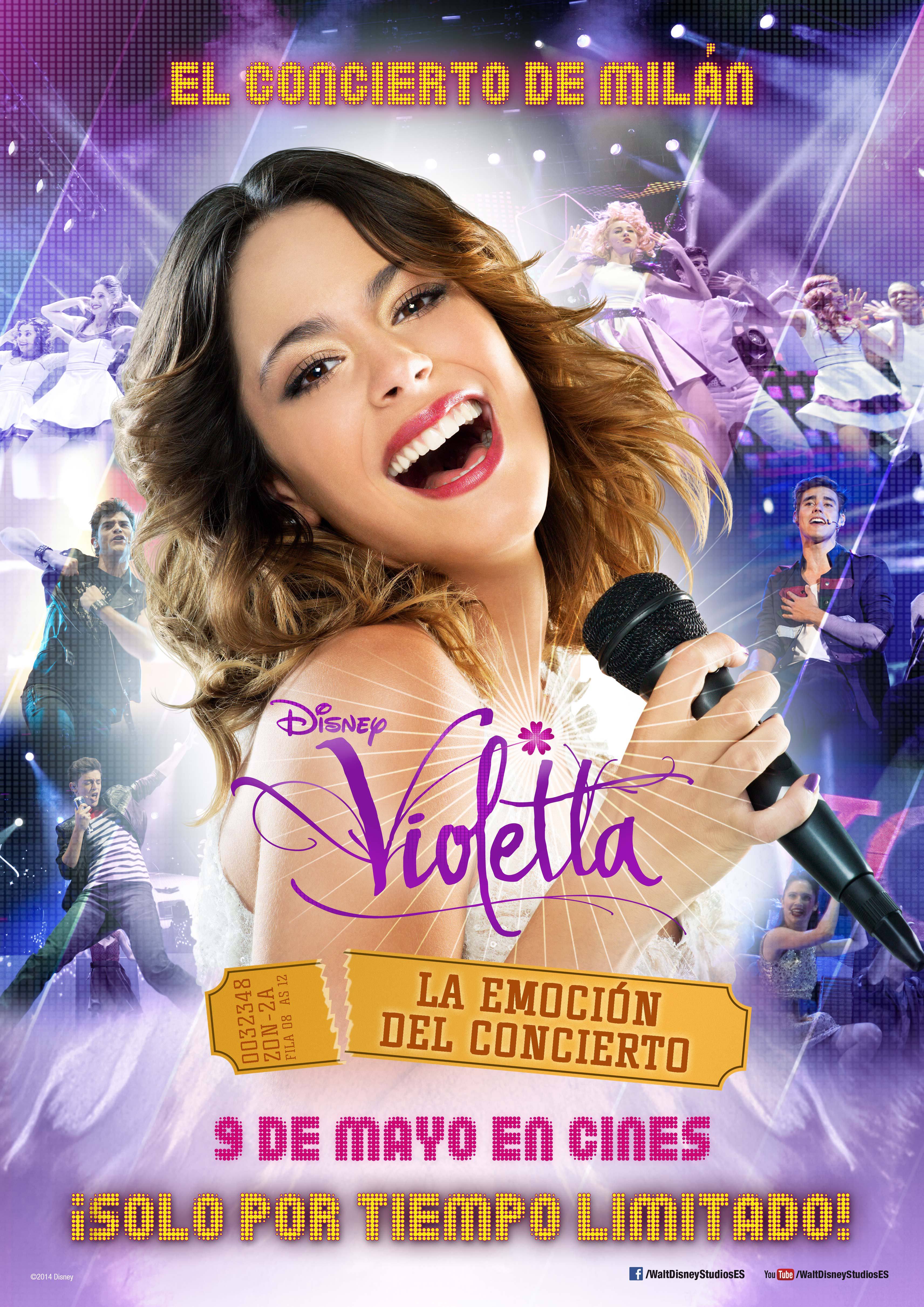 Cartel de Violetta. La emoción del concierto
