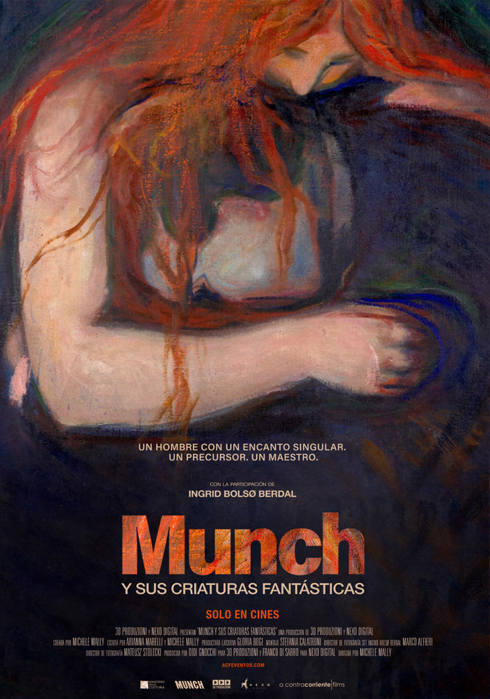 Cartel de Munch y sus criaturas fantásticas