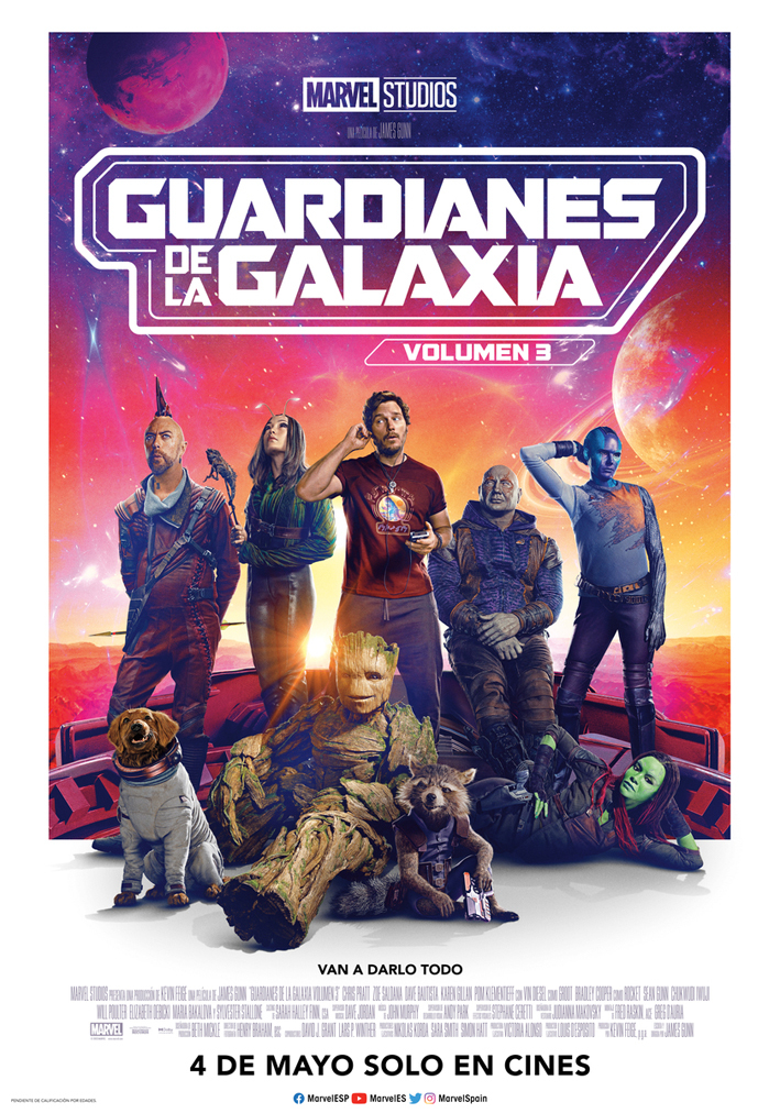 Cartel de Guardianes de la galaxia: Volumen 3