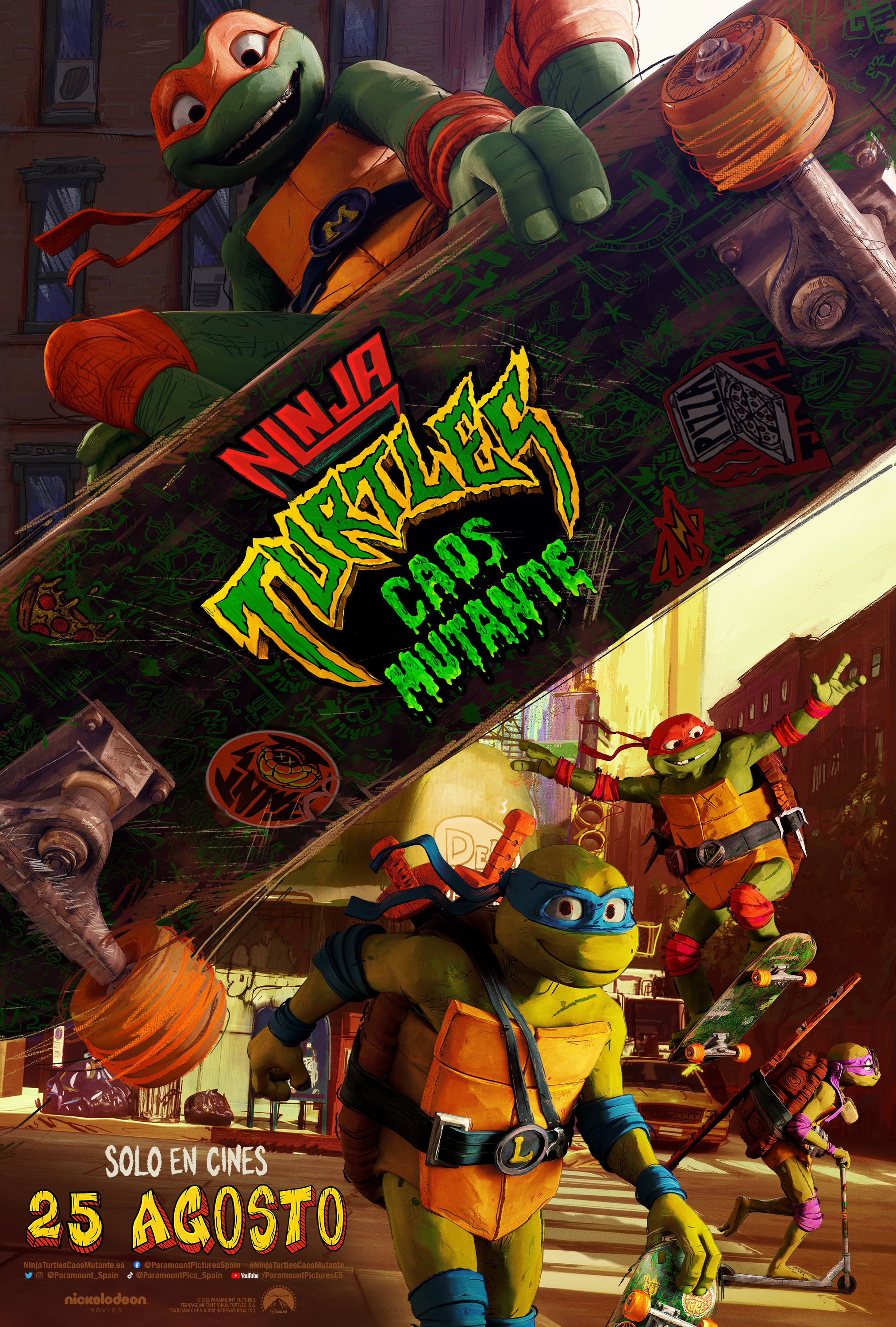 Cartel de Ninja Turtles: caos mutante