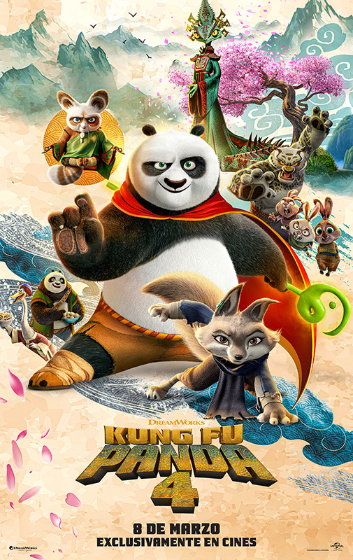 Cartel de Kung Fu Panda 4