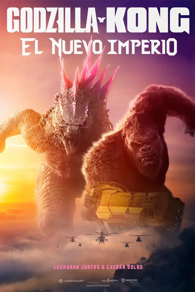 Cartel de Godzilla y Kong: El nuevo imperio