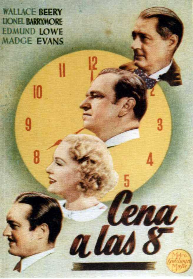 Cartel deCena a las ocho