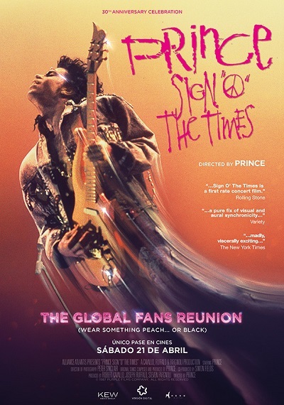 Cartel de Prince: Sign ‘o’ the Times