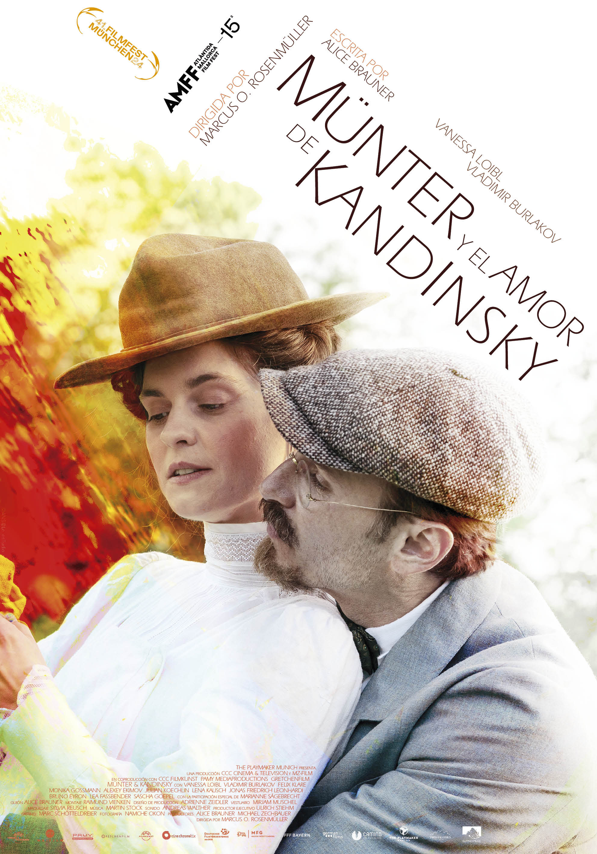 Cartel de Münter y el amor de Kandinsky