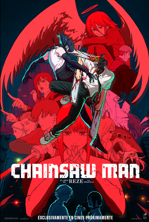 Cartel de Chainsaw Man-La película: El arco de Reze