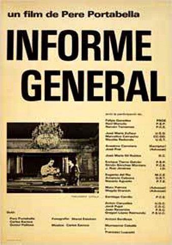 Cartel deInforme general sobre unas cuestiones de interés para una proyección pública