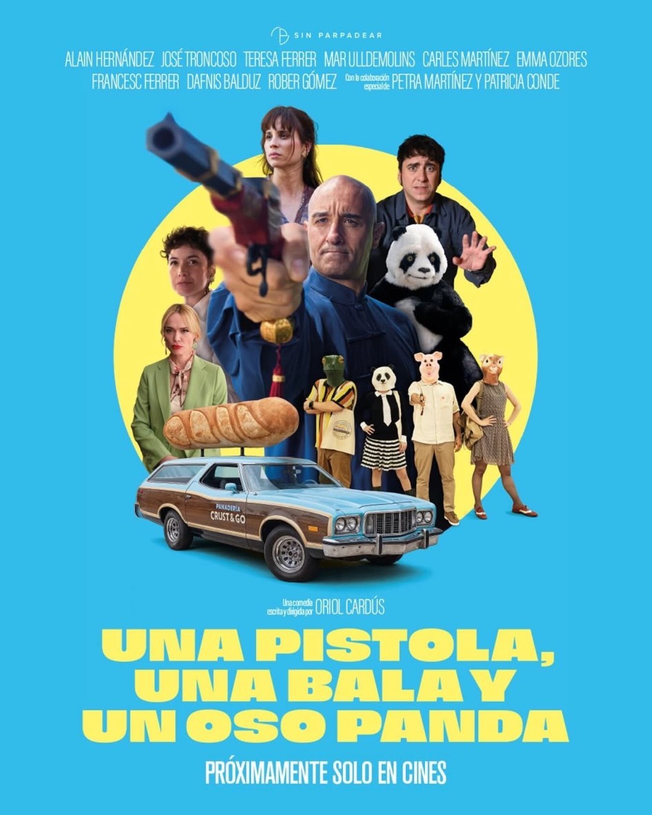 Cartel de Una pistola, una bala y un oso panda