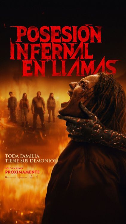 Cartel de Posesión infernal: En llamas