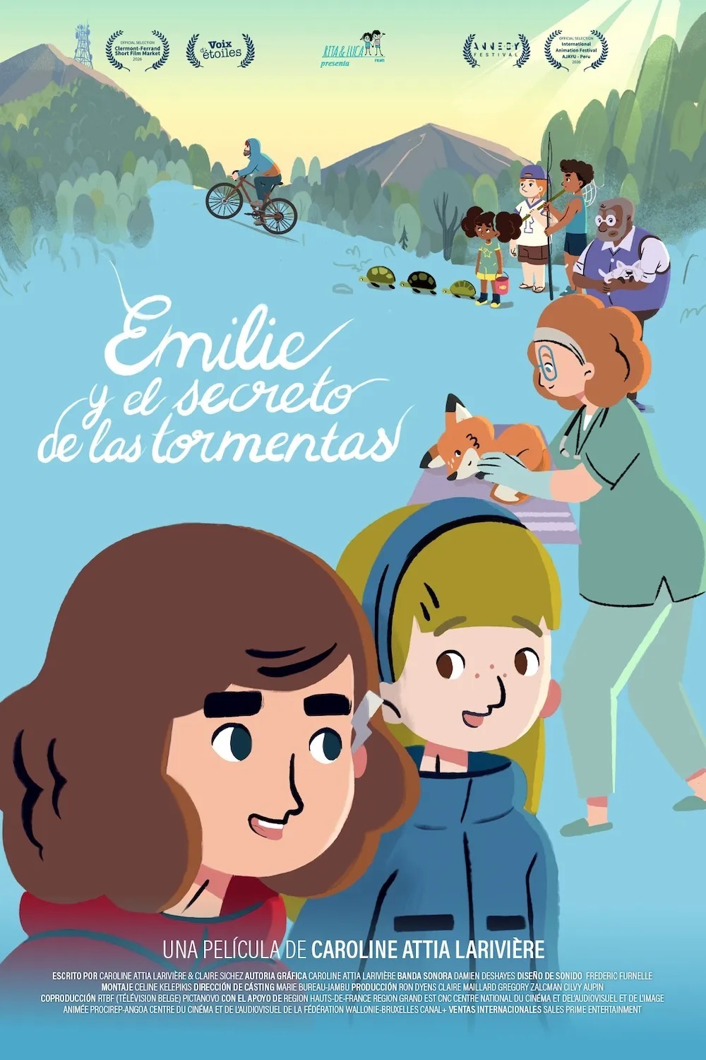 Cartel de Emilie y el secreto de las tormentas