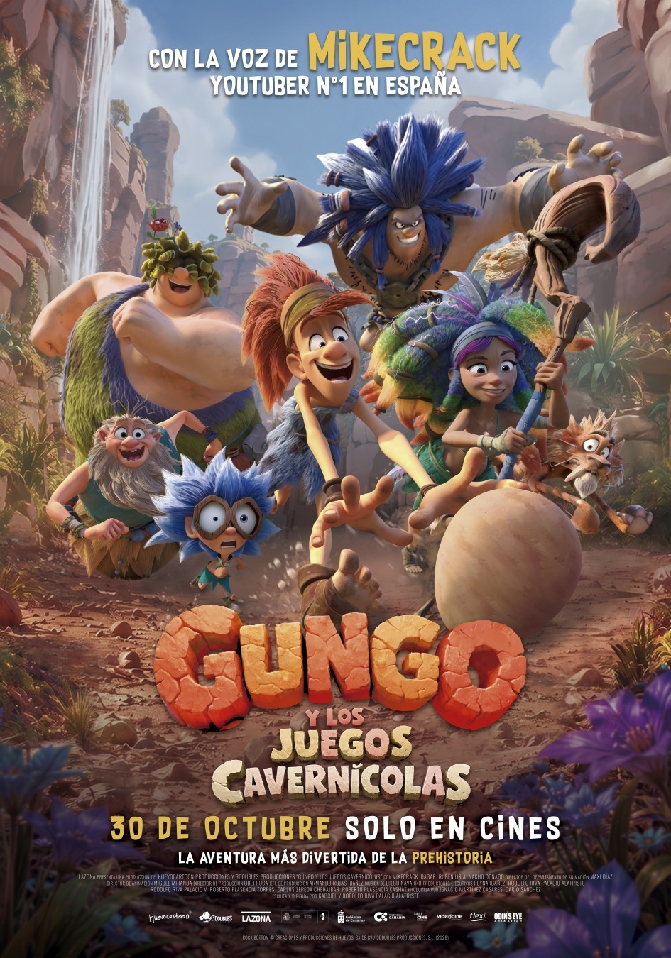 Cartel de Gungo y los juegos cavernícolas