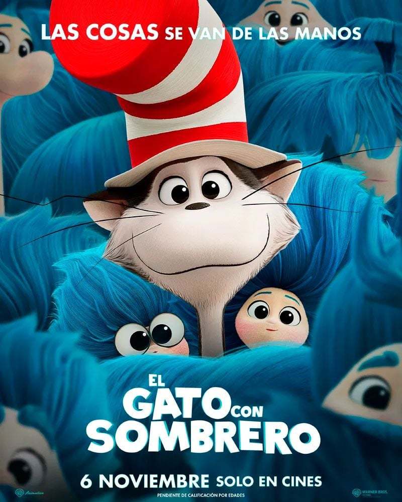 Cartel de El gato con sombrero
